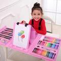 Set Of pcs English Art Supplies Gift With Drawing Easel Includes Coloring Pencils Wax Crayons Oil Pastels Watercolor Pens Perfect For Kids