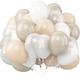 pcs ininin Sizes Available Cream Colored Balloons Nude Colored Balloons Beige Sand White Balloons Transparent Balloons Latex Birthday Balloons For De