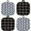 pcsSet Plaid Pattern Heat Insulated Slip Resistant Pot Holder Table Mat For Kitchen