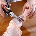 Multi Functional Stainless Steel Kitchen Scissors Powerful Chicken Bone Scissors Bottle Opener