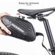 ROCKBROS Bike Saddle Bag Storage Bag Waterproof Bicycle Seat Bag Road Bike Repair Tool Bag Under Seat Storage Bag Cycling Pouch Stiff Mountain Bag L