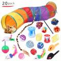 pc Pet Cat Toy Combination Set Cat Toys Funny Stick Sisal Ball Cat Supplies Piece Set