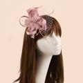 pc Womens Fascinator Feather Tea Party Hat Hair Clip Pin Brooch Corsage Bridal Hairband Derby Hat Cocktail Wedding