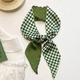 Green Skinny Scarf For Women Spring And Summer Suitable For Hair Handbag And Neck Decoration
