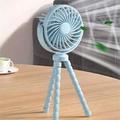 PCS Creative Fan For Cart Stroller Fan Portable Outdoor Fan Clip On For Baby USB Rechargeable Handheld Electric Fan For Home Speeds