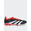 adidas Men's Predator 24 Pro Firm Ground Football Boots - Black/White, Black/White, Size 7.5, Men