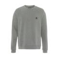 Sweatshirt CONVERSE "STANDARD FIT CORE CHUCK PATCH CREW" Gr. XS, grau (vintage grey) Herren Sweatshirts