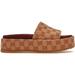 Gucci Shoes | Gucci Gg Supreme Canvas Platform Sandals Slides Shoes | Color: Brown/Red | Size: 10