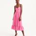 J. Crew Dresses | Jcrew Pink Dress With Open Back And Adjustable Straps. Full Ruffle Hem And Line | Color: Pink | Size: 6