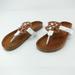 Tory Burch Shoes | Ln Tory Burch Miller Cloud Sandals Thongs Flip Flops Sz 39 Brown White Coastal | Color: Brown/White | Size: 7.5