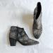 Free People Shoes | Free People Night Out Velvet Embellished Booties Grey Heeled Ankle Boots Size 39 | Color: Gray/Silver | Size: 39eu