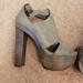 Jessica Simpson Shoes | Jessica Simpson Platform Heel, Gray 8.5 | Color: Gray | Size: 8.5