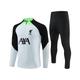 (S) Liverpool Soccer Jersey Set Football Training Suit Adult Kids Long Sleeve Tracksuit For Fans - Light Grey