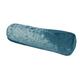 (Aqua) Crushed Velvet Round Bolster Pillow