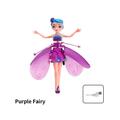 (Purple) Flying Fairy Princess Gesture Suspension Drop Resistant Inductive Flying Toy