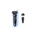 Braun Series 6 Electric Shaver for Men with Precision Beard Trimmer, Wet and Dry, Rechargeable, Cordless Foil Razor, Blue, 60-B1200s