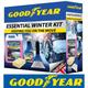 Goodyear Winter Essential Car Kit Screenwash|Demister Pad|De-Icer|Ice Scraper