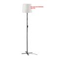 IKEA BARLAST Tall Standing Floor Lamp.Black/White Steel,150cm