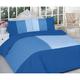 (King, Suede Patch Blue) Suede Patch Duvet cover set Pillowcases