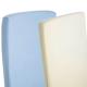 2x Cot 100% Cotton Jersey Fitted Sheet 120 x 60cm Mattress 1x Cream & 1x Blue