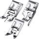 3 Pieces Stitch in Ditch Foot and 1/4 Inch Quilting Patchwork Presser Foot Set Suitable for Household Multi-Function Sewing Machines (Set B)