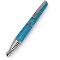 Zebra Expandz Retractable Ballpoint Pen - 0.7mm - Black Ink - Light Blue Barrel