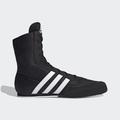 (Black, UK 10) Adidas Box Hog Boxing Boots - Black White