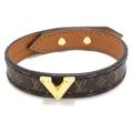 Louis Vuitton Jewelry | Auth Louis Vuitton Brass Essential V #113805l32b | Color: Brown | Size: W:2" X H:0.2" X D:2"