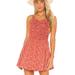 Free People Dresses | Free People Poppy Pink Combo Floral Petunia Mini Sundress Size Small | Color: Green/Pink | Size: S