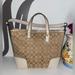 Coach Bags | Coach Purse Authentic Hadley Signature Tan/ Cream Canvas/ Leather Handbag Tote | Color: Cream/Tan | Size: Os