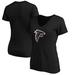 Women's Fanatics Branded Black Atlanta Falcons Primary Logo V-Neck T-Shirt