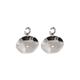 Burberry Jewelry | Burberry Paillettes Hoops With Large Drop Palladium Disc Plated Earrings | Color: Silver | Size: Os