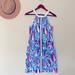 Lilly Pulitzer Dresses | Lilly Pulitzer Scoop Neck Dress Blue Size 2 | Color: Blue/Pink | Size: 2