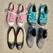 Converse Shoes | 3/$60 Bundle Of 4 Pairs Of Girl Summer Spring Shoes | Color: Black/Pink | Size: 3bb