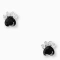 Kate Spade Jewelry | Kate Spade Paw Print Studs Earrings | Color: Black/Silver | Size: Os