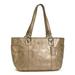 Coach Bags | Coach Signature Embossed Leather Gallery Tote Bag 17727 Handbag Shoulder | Color: Gold | Size: Os