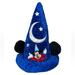Disney Accessories | Authentic Disney Mickey Mouse Hat With Ears Blue Plush Fantasia Wizard Tall Cap | Color: Blue | Size: Unisex One Size