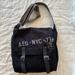 American Eagle Outfitters Bags | Aeo Canvas Messenger/Laptop Bag With Shoulder Strap | Color: Black/Gray | Size: Os