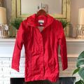 Columbia Jackets & Coats | Columbia Omni-Tech Waterproof Hooded Red Women’s Rain Jacket Xs Printed | Color: Red | Size: Xs