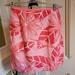 Lilly Pulitzer Skirts | Lilly Pulitzer Skirt: Pink Large Flowers/Leaves On Light Pink Sz 10 Nwot | Color: Pink/White | Size: 10