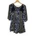 Free People Dresses | Free People Womens Layered Flowy Mini Dress Crochet Black Floral Pleated Size Xs | Color: Black | Size: Xs