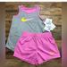 Nike Matching Sets | 6x Nike Little Girls Set | Color: Gray/Pink | Size: 6xg