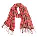 Madewell Accessories | Madewell Gauzy Wool Azalea Plaid Fringe Scarf | Color: Brown/Pink | Size: Os