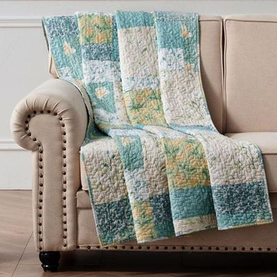 Evangeline Throw Blanket Multi Cool 50 x 60, 50 x 60, Multi Cool