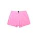 Express Shorts: Pink Print Bottoms - Women's Size Large - Light Wash