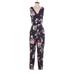 Leith Jumpsuit V Neck Sleeveless: Black Print Jumpsuits - Women's Size X-Small