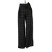 Lucy Paris Dress Pants - High Rise Wide Leg Boyfriend: Black Bottoms - Women's Size X-Small