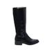 Life Stride Boots: Black Solid Shoes - Women's Size 10 - Round Toe