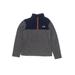 The North Face Sweatshirt: Gray Color Block Tops - Kids Boy's Size 14