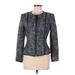 Teri Jon Sportswear Jacket: Short Blue Jackets & Outerwear - Women's Size 6